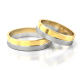 Obrączki ślubne z białego złota 5 mm