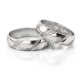 Obrączki ślubne półokrągłe diamentowane 5 mm